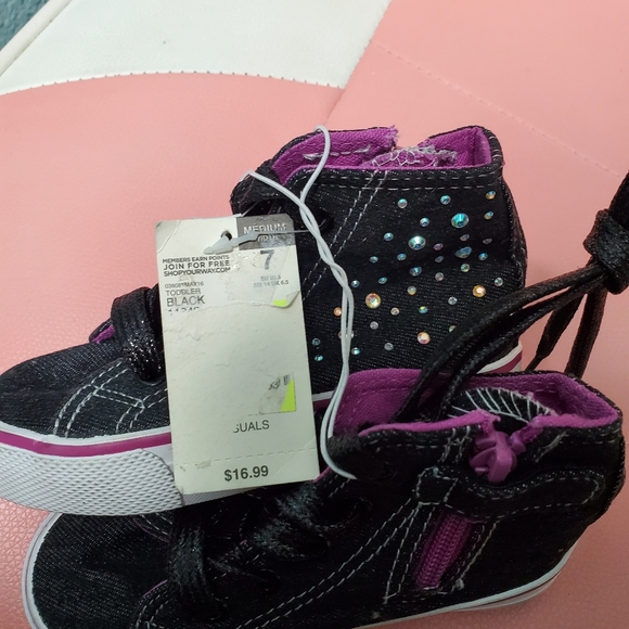 Piper Sz7 Girl High-Top Sneakers 3/$15 - Picture 6 of 8